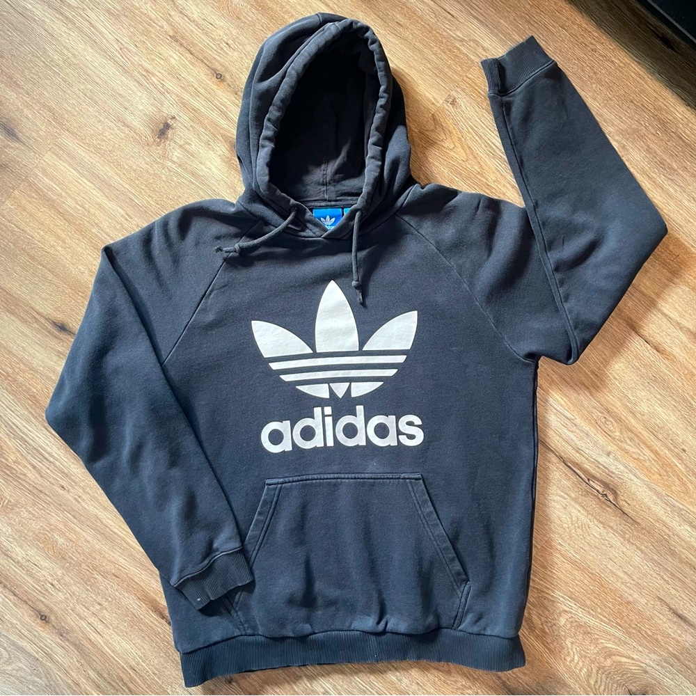 Black Asia’s Hoodie with White Logo | Size L